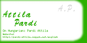 attila pardi business card